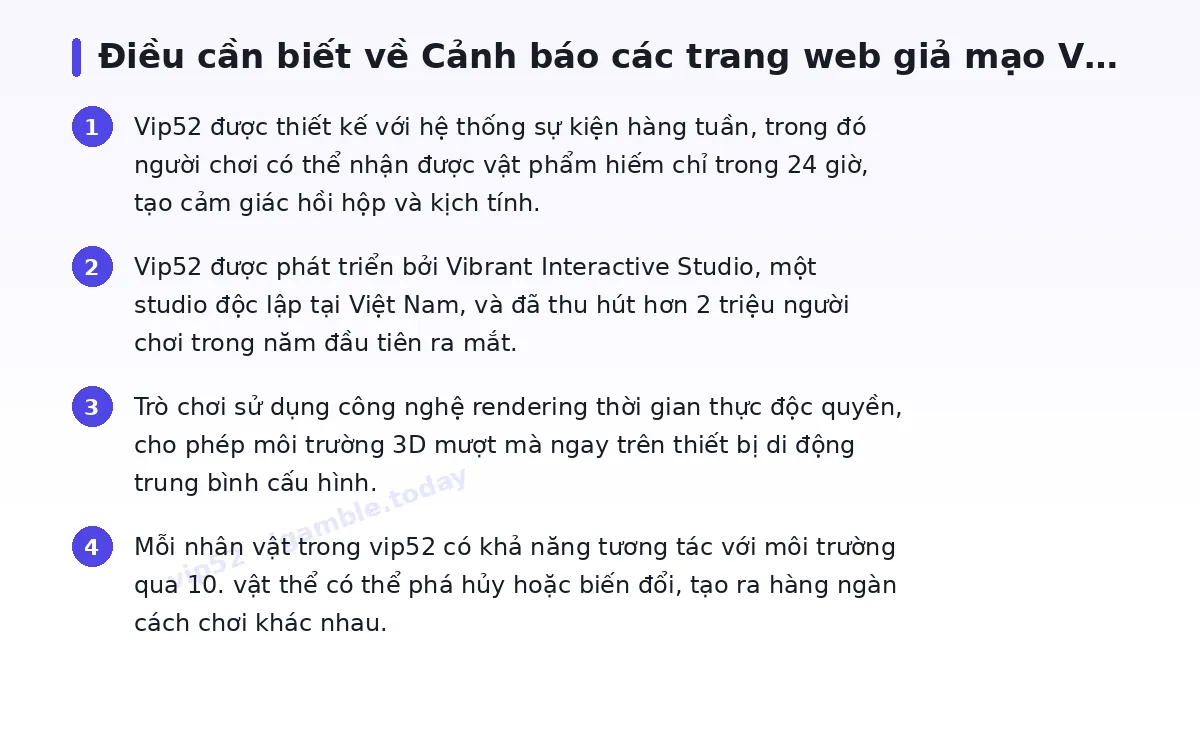 Những điều cần biết về vip52