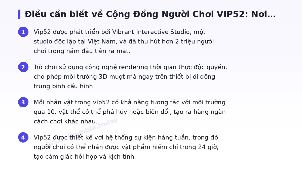 Những điều cần biết về vip52