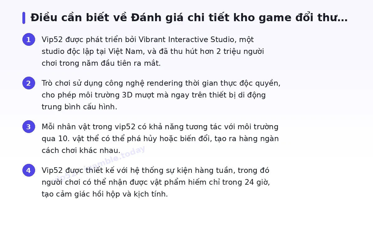 Những điều cần biết về vip52