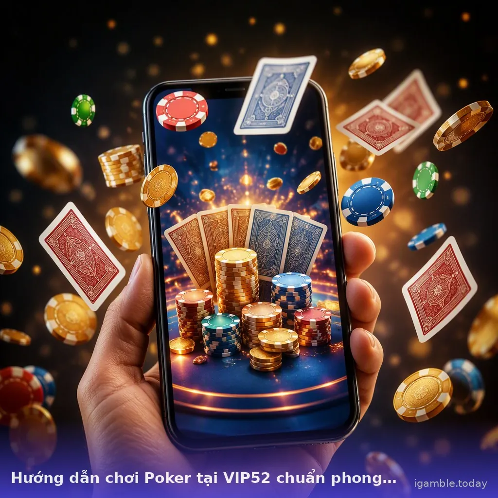 Hướng dẫn chơi Poker tại VIP52 chuẩn phong cách chuyên gia