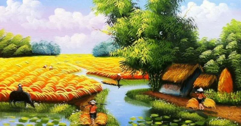 Tuyển tập 100+ ảnh vẽ cảnh đẹp quê hương ấn tượng · ảnh 1