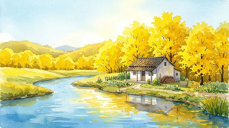 Tuyển tập 50+ tranh vẽ phong cảnh bình dị